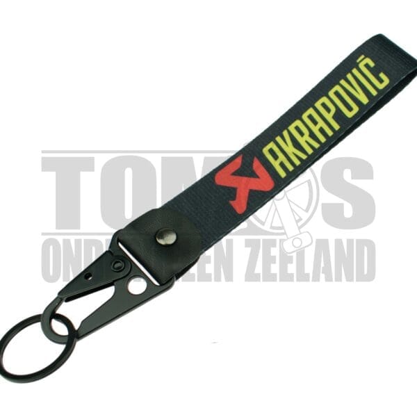 Sleutelhanger Akrapovic AKR rood & geel / zwart