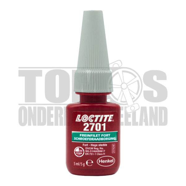 Loctite 2701 schroefdraadborgmiddel groen (sterk) 5ml