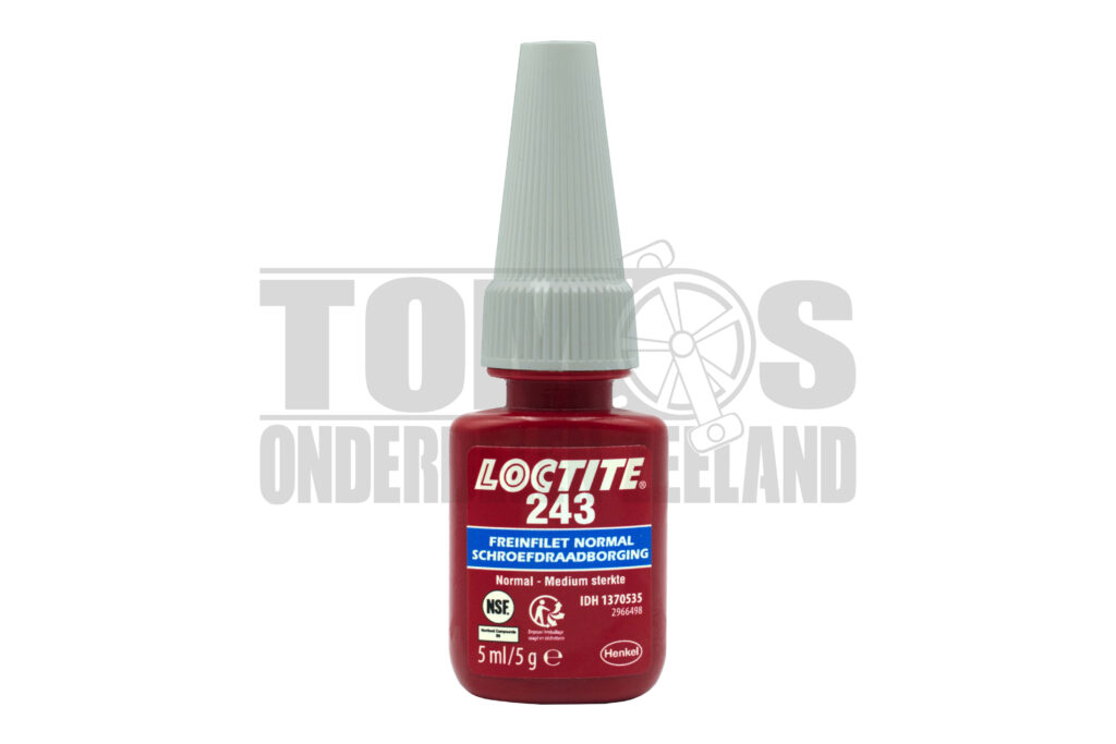 Loctite 243 schroefdraadborgmiddel blauw (middelsterk) 5ml