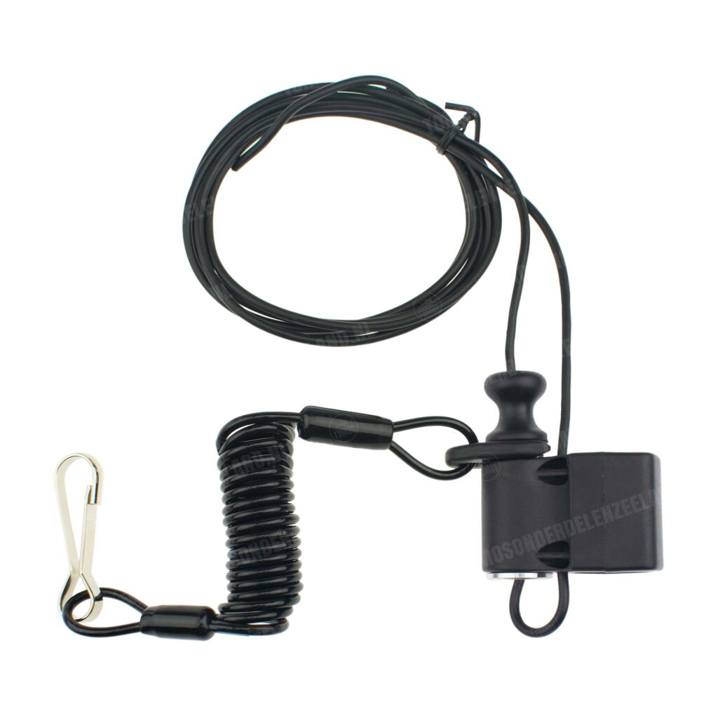 Stuurschakelaar motor Killswitch / dodemanskoord luxe stuur montage zwart