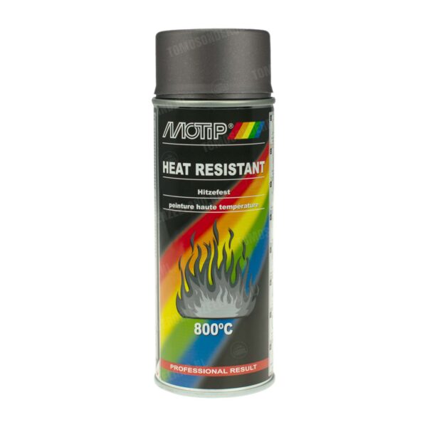 MoTip Spuitlak hittebestendig antraciet (tot 800 graden) 400ml