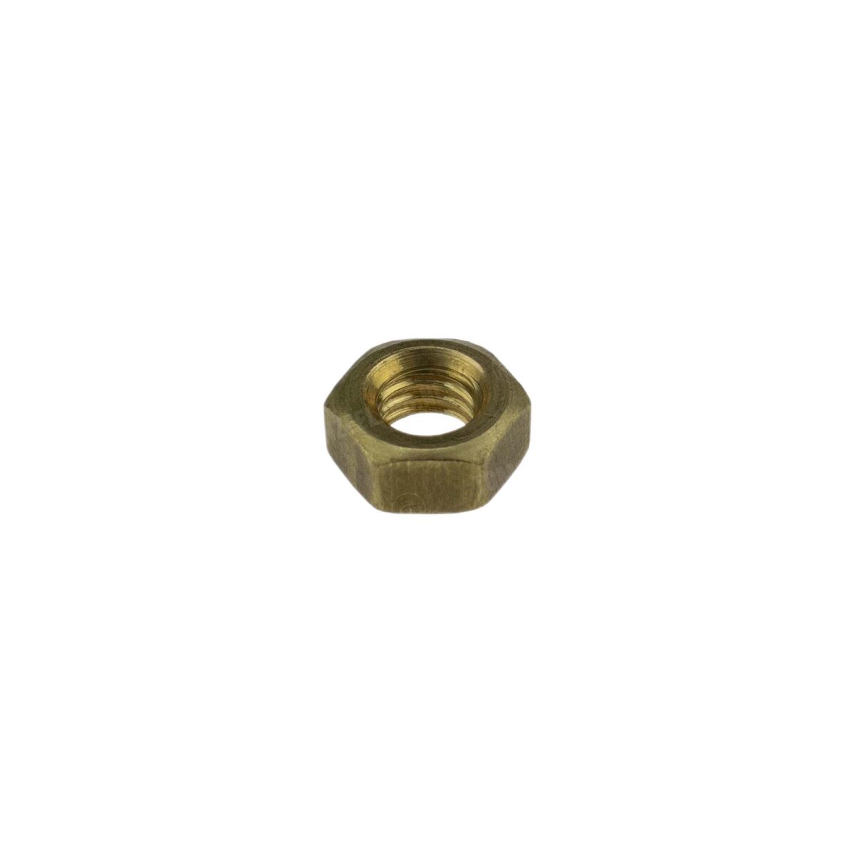 Uitlaatmoer M6x5mm messing kort universeel