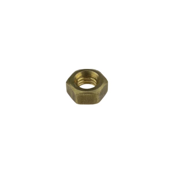 Uitlaatmoer M6x5mm messing kort universeel