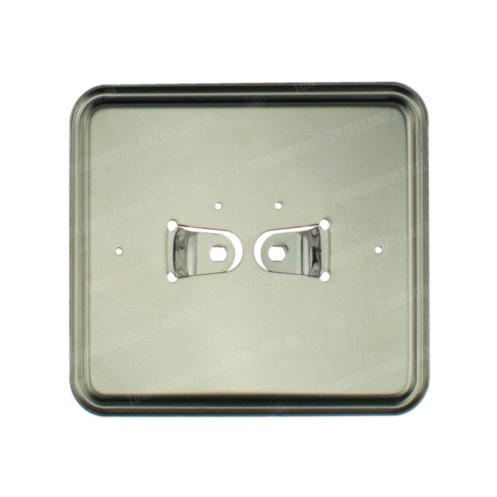Kentekenplaathouder liggend RVS 14.5x12.5cm