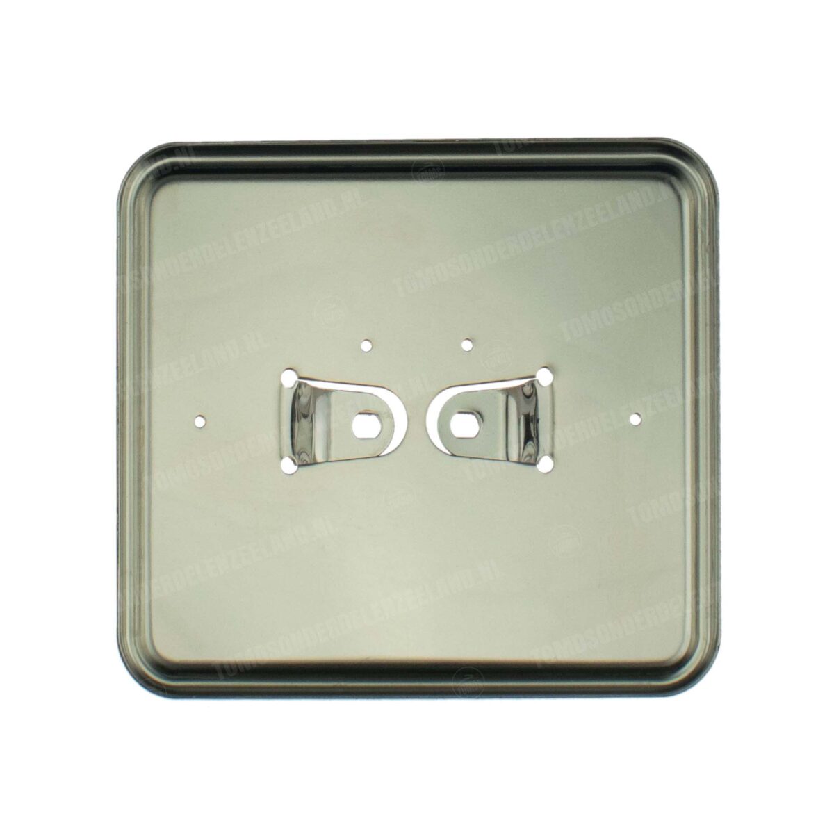 Kentekenplaathouder liggend RVS 14.5x12.5cm