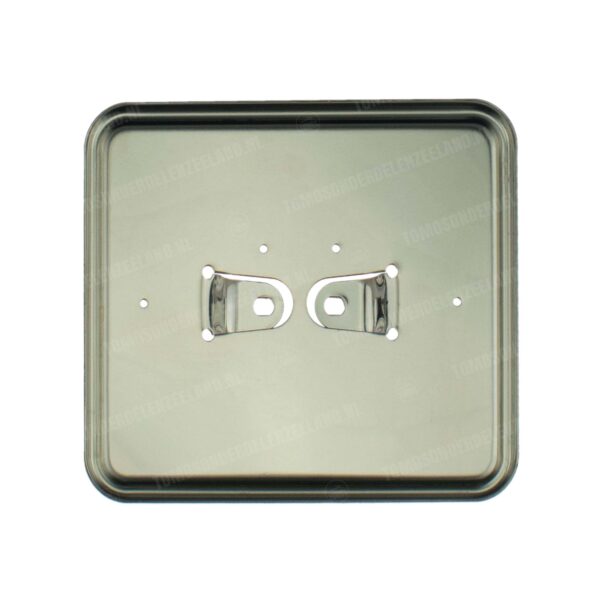 Kentekenplaathouder liggend RVS 14.5x12.5cm