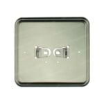 Kentekenplaathouder liggend RVS 14.5x12.5cm